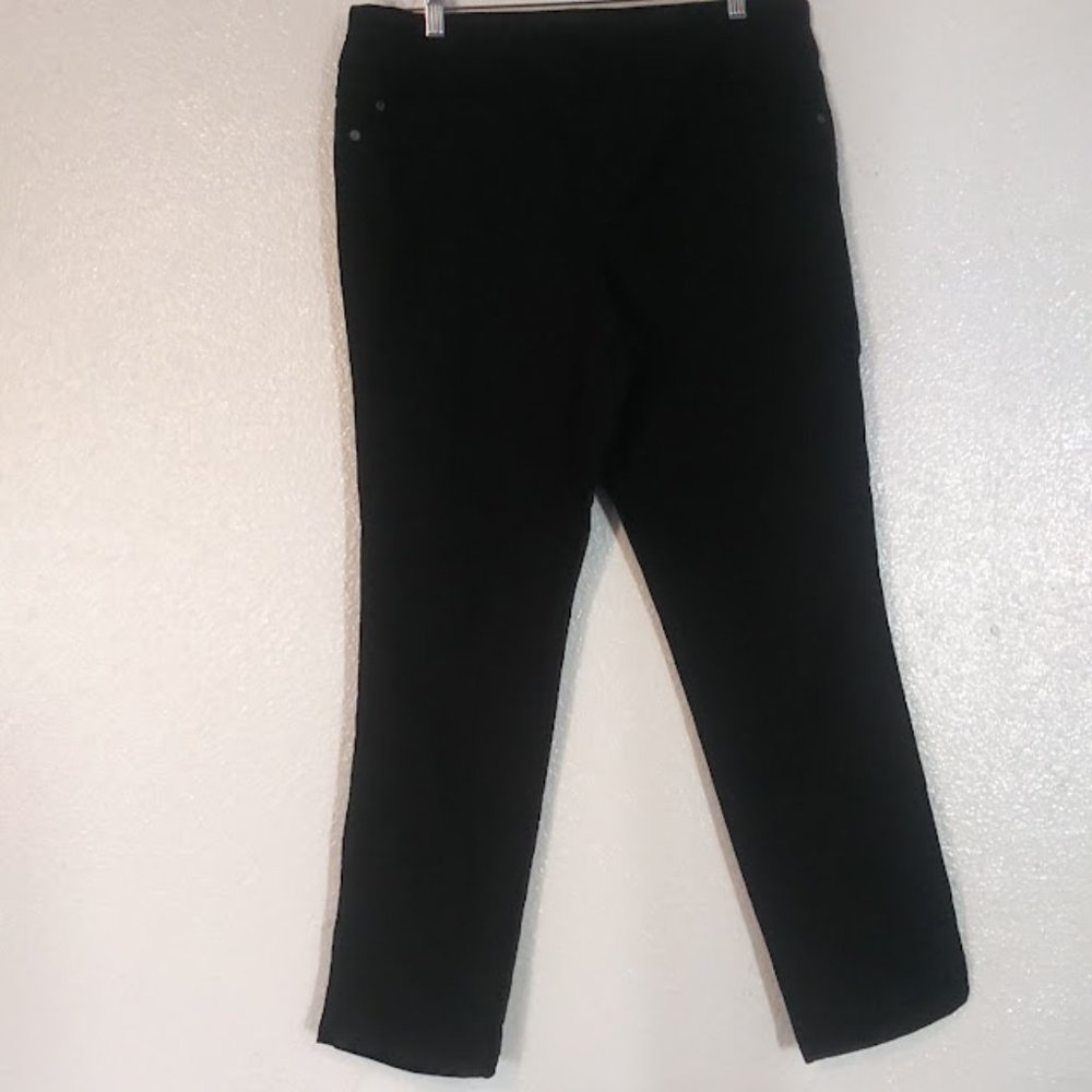Intro Casual Elegance women's size 14 black stretch pants
